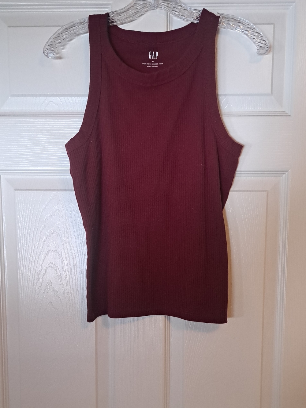GAP Ribbed Tank Top - Maroon